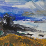 coverack/2010/ ink/pencil/overpainted with aquarell