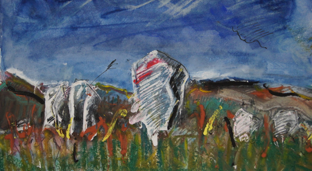 dancing maidens/2010/ aquarell/pencil/ink