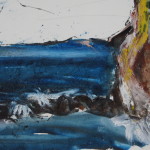 stormy beach/2007/aquarell