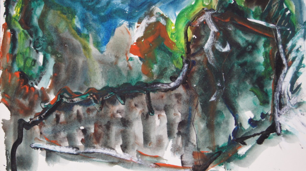 old wall/2007/ aquarell