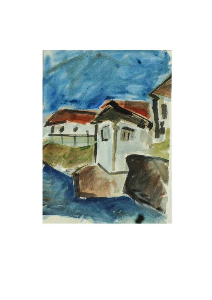 25 +Coverack Harbour  Aquarell 2013