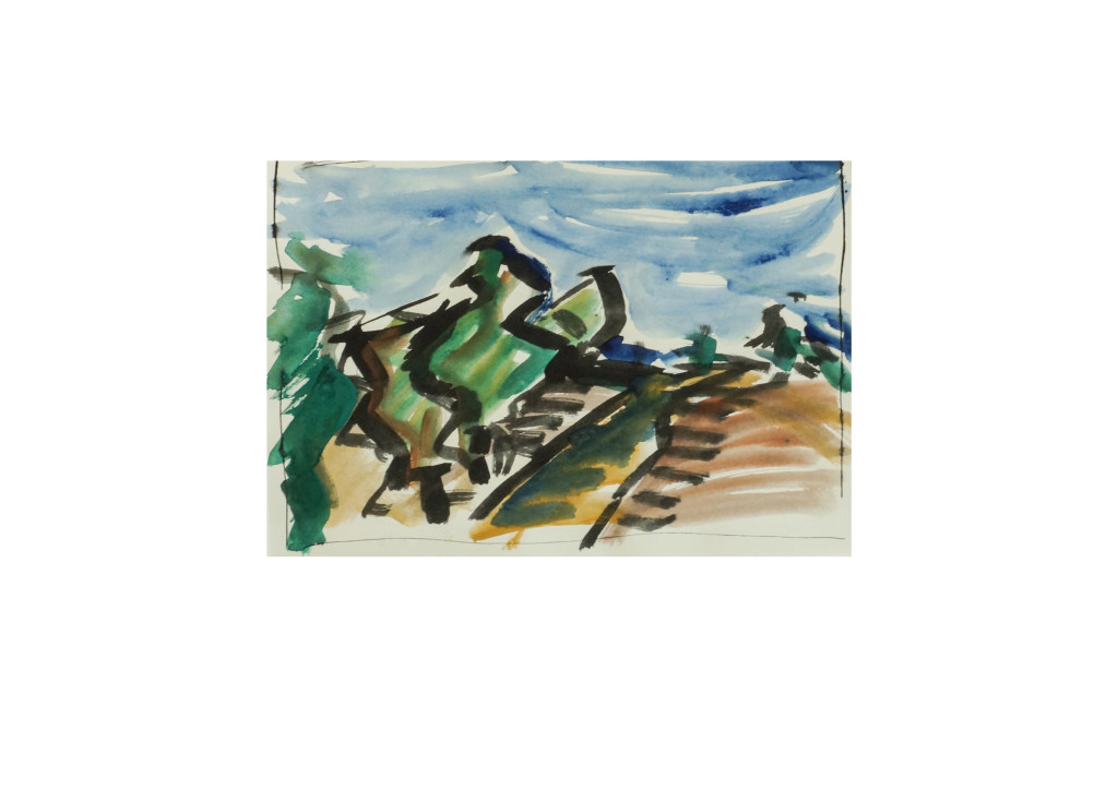 32 +Public Footpath Aquarell 2012